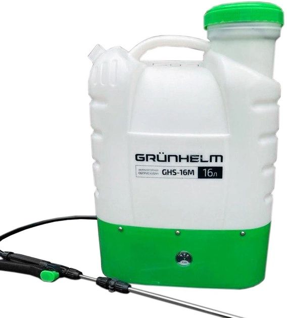 Обприскувач акумуляторний Grunhelm GHS-16M 16 л | опрыскиватель аккум
