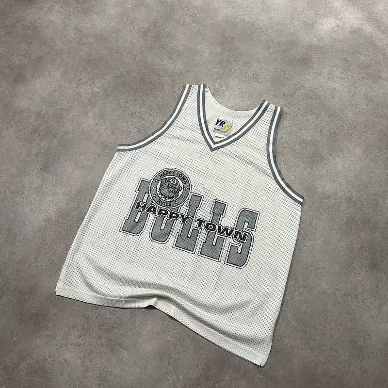 Vintage Koszulka Tank Top Bulls Jersey Baggy Rap Hip Hop Retro Y2K 90s