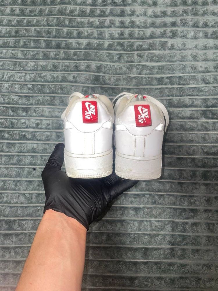 Чоловічі кросівки Nike Air Force 1 Low Reflective White Red / форси