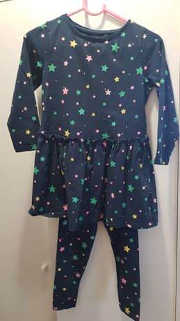 Komplet dla dziewczynki sukienka + legginsy r.98/104 COOL CLUB (SMYK)