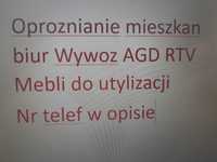 Oproznianie mieszkan biur Wywoz AGD RTV Mebli do utylizacji TYCHY