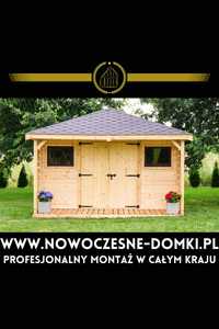 Domek Narzędziowy Drewniany Montieri 1 3x4m na ogród lub działkę ROD