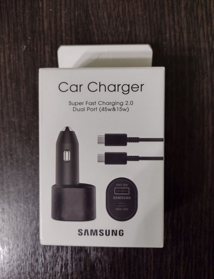 Авто зарядка Samsung Super Fast Dual Car Charger EP-L5300.(45w.15w)