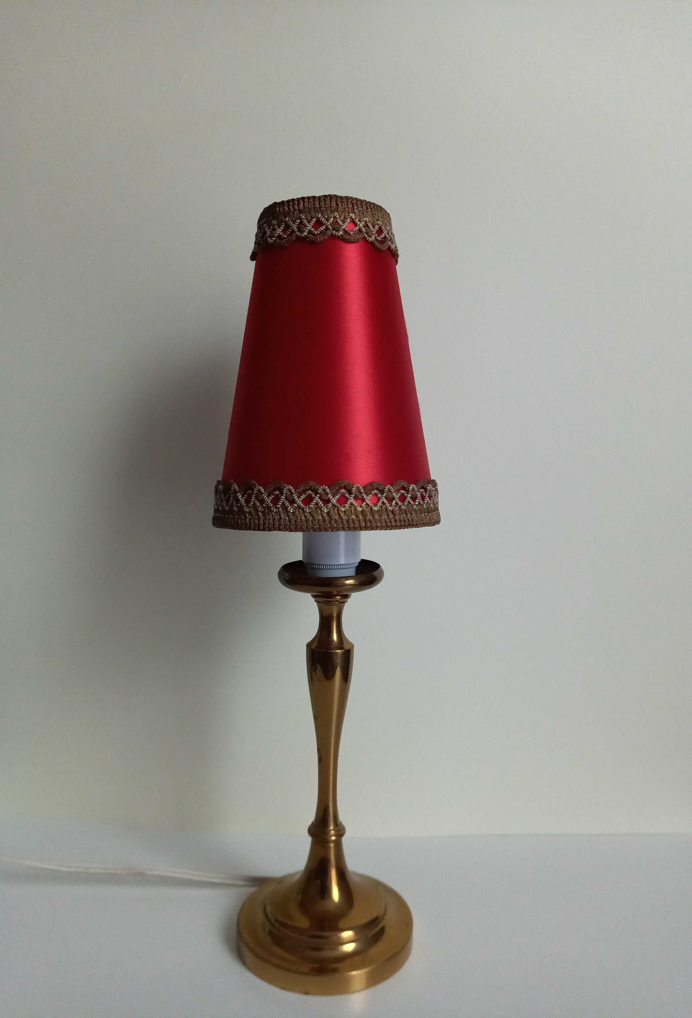 Lampa stojąca stołowa . Mosięzna.