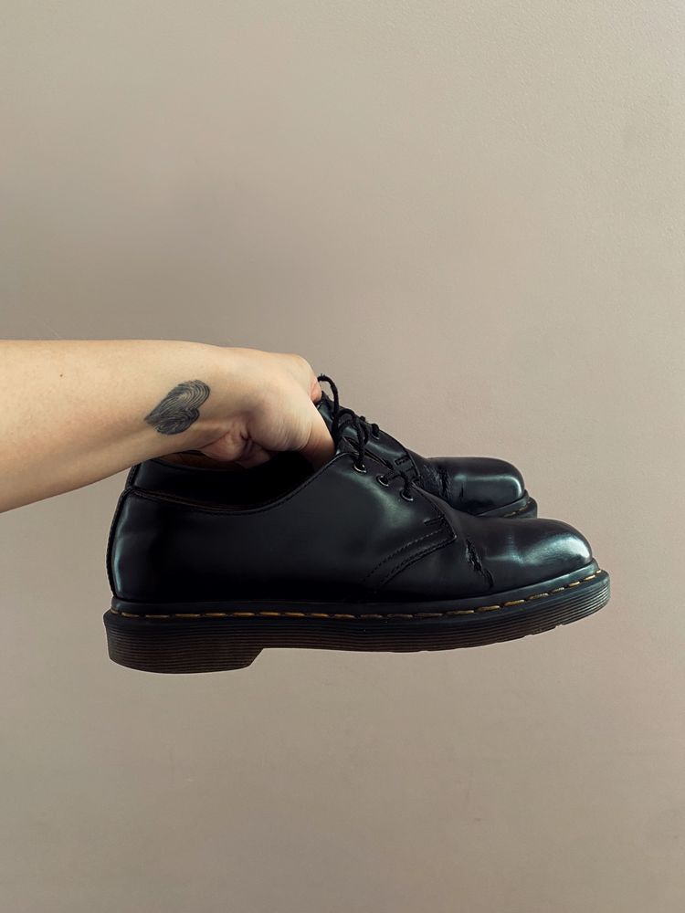 Dr. martens оригінал чорні туфлі, ботинки, черевики