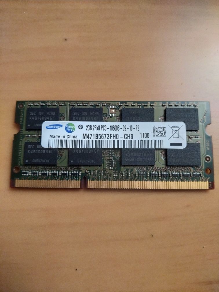SODIMM DDR3 2Gb 1333MHz Samsung M471B5673FH0-CH9
