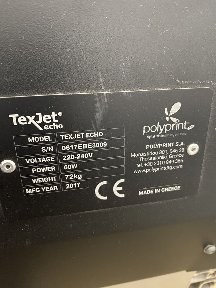 Drukarka DTG Polyprint Texjet echo