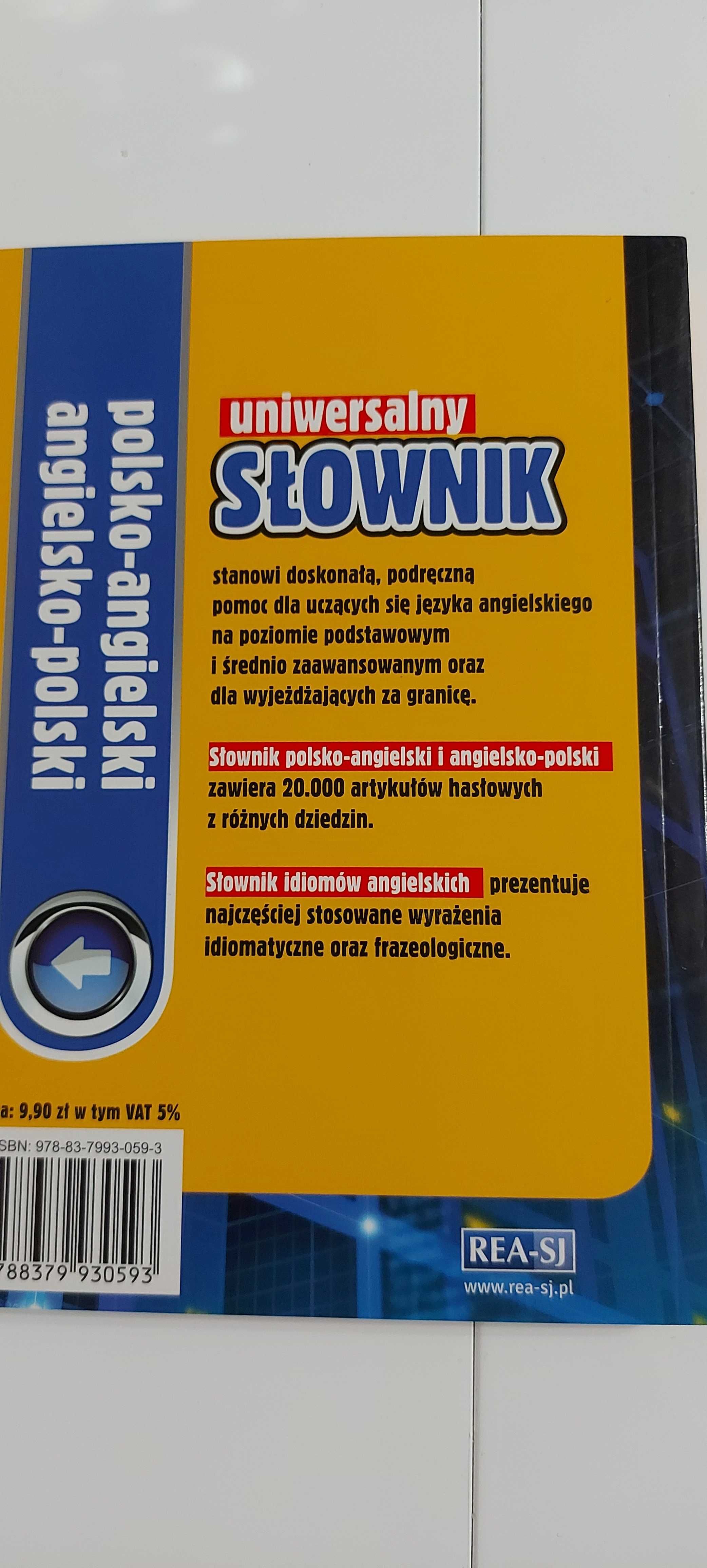 Słownik pokski-angielski angielsko-polski oraz idiomów angielskich