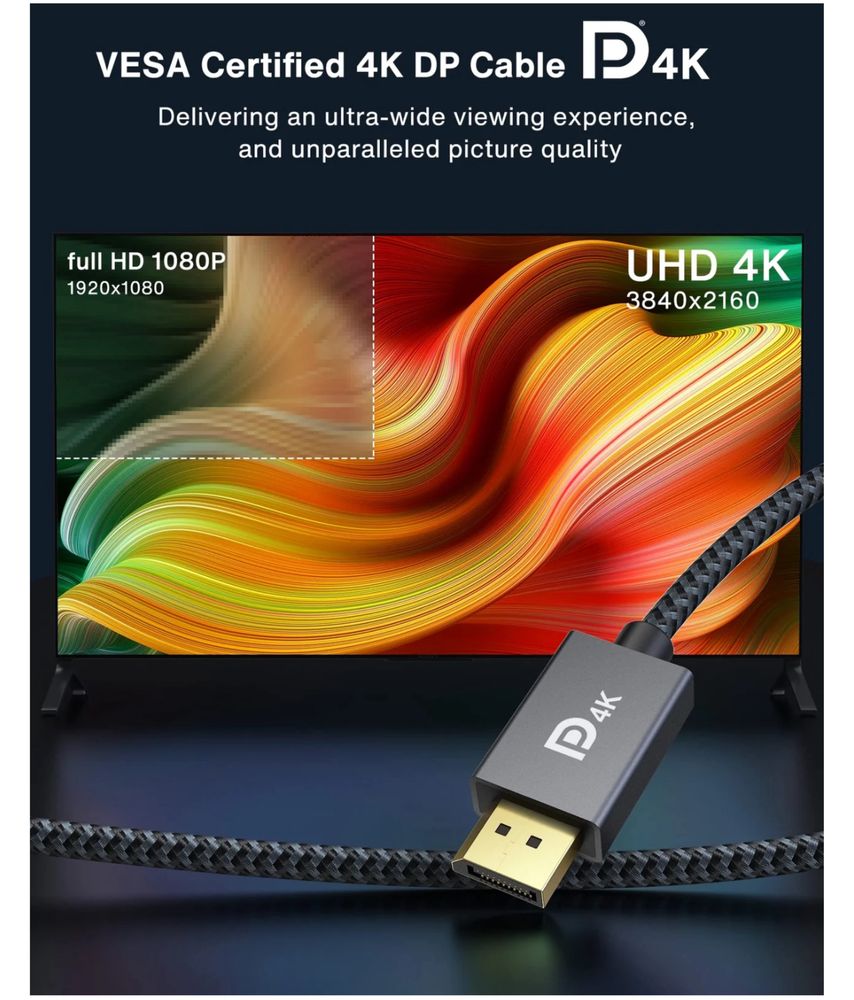 Kabel hdmi iVANKY DisplayPort Kabel 4K