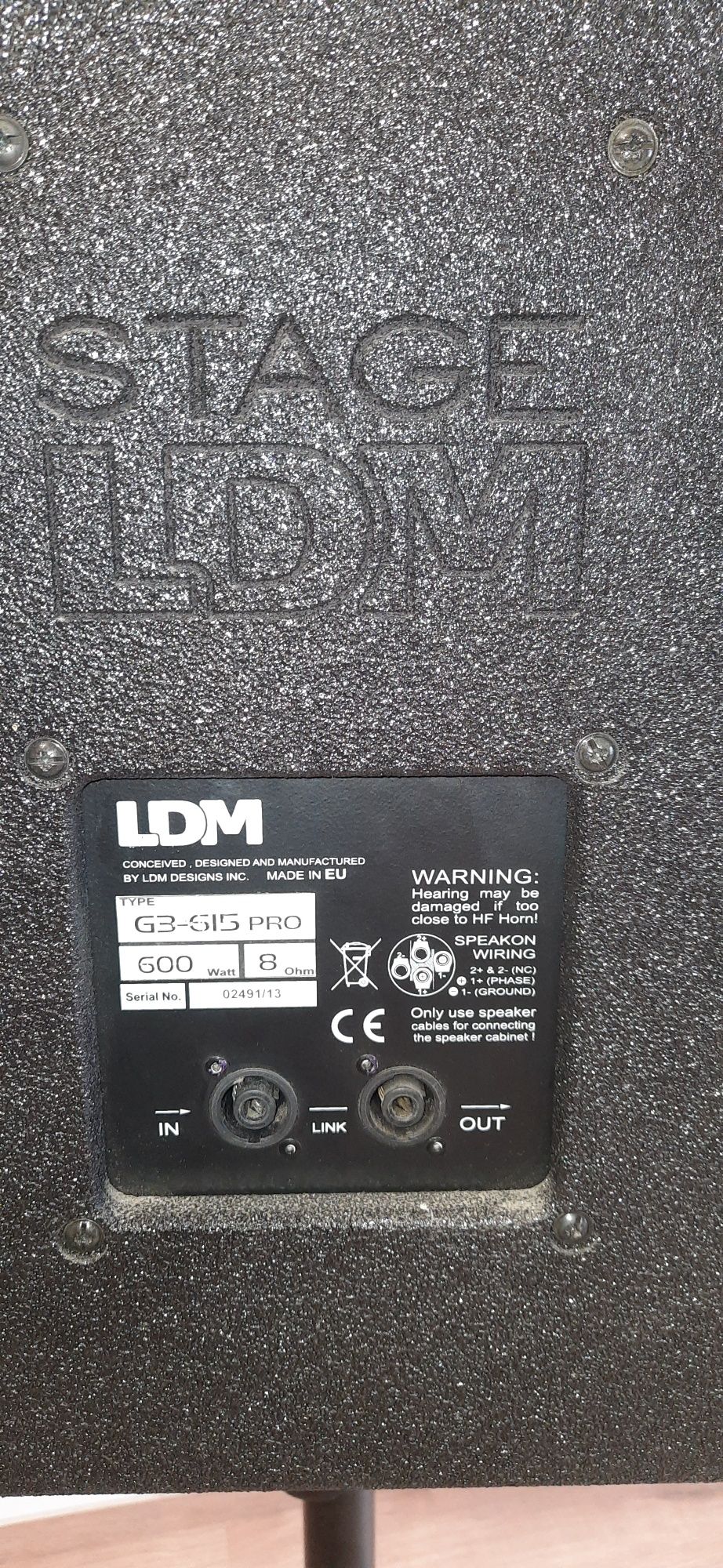 Kolumny LDM G3-615 PRO 600w trójdrożne estradowe celestion okazja