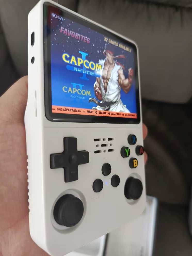 R36S Retro Console de videogame 64gb sistema linux 10000 jogos