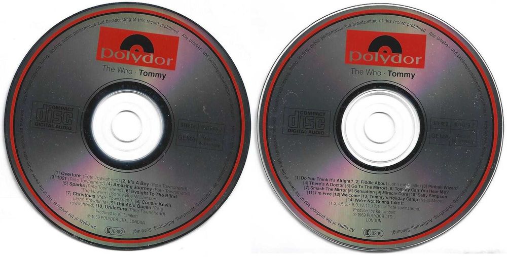 The Who - - - - - Tommy - - - - - 2 X CD
