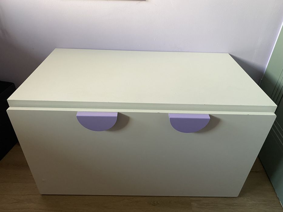 Lawka kufer szuflada biurko skrzynia smastad begripa ikea biala