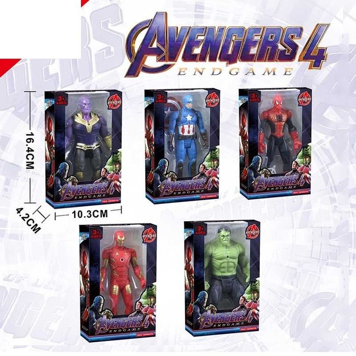 Набір героїв марвел світло,звук,спайдермен,павук,Халк,капітан америка