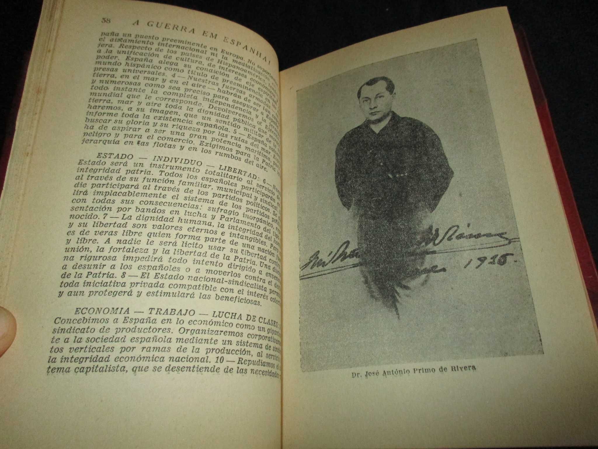 Livro A Guerra em Espanha Leopoldo Nunes 1936