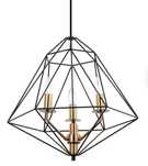 Lampa wisząca Maresmo czarna 3 x E14 Italux