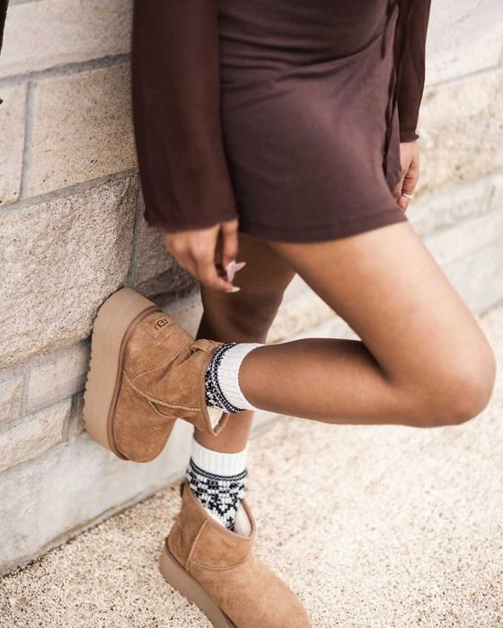 Оригінал! Черевики UGG Classic Mini Platform Brown 1134991-CHE EUR 41