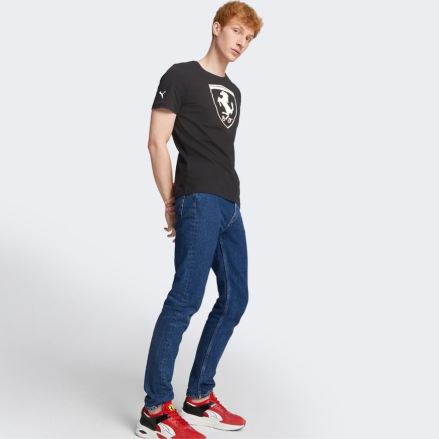 НОВА PUMA FERRARI ОРИГІНАЛ M чорна чоловіча футболка феррарі 53723001