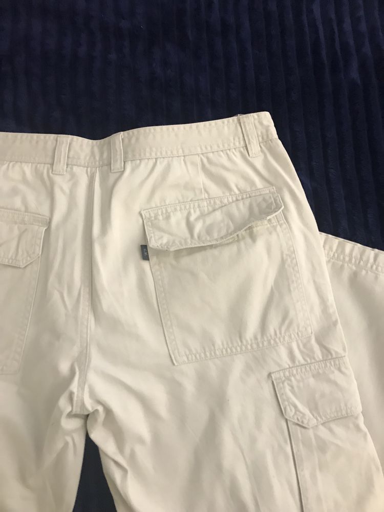 Spodnie męskie białe bawełniane Casual Wear