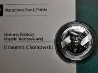 Moneta Grzegorz Ciechowski, Blister - Lustrzanka 10zł