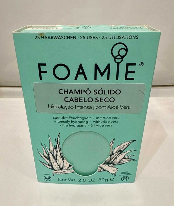 Foamie - Champô Sólido para Cabelo Seco com Aloé Vera (80gr)