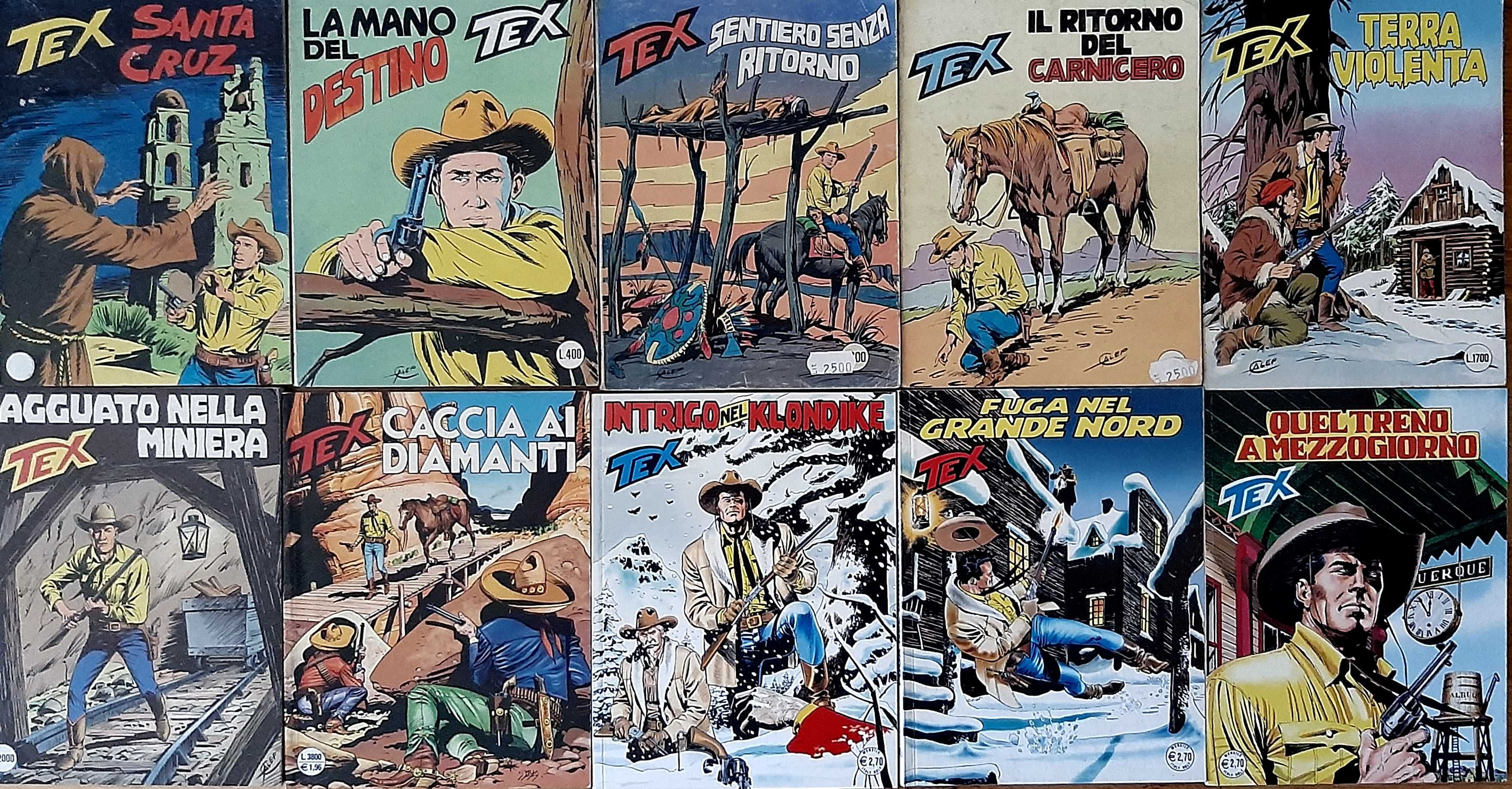 Lote Tex, BD original em italiano. 3 álbuns da série regular