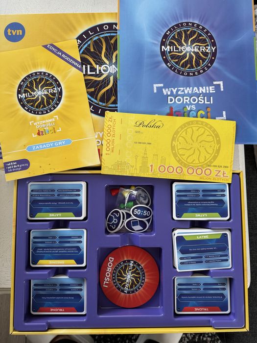 Gra Milionerzy wyzwanie dorosli vs dzieci
