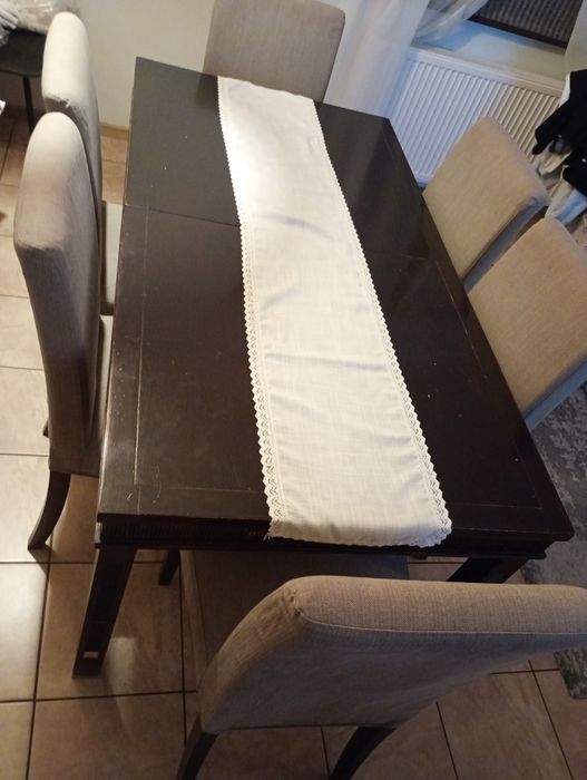 Stół 160x85 rozkładany drewniany