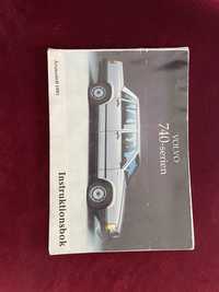 Volvo 740 instrukcja obsługi + książka z akcesoriami