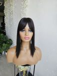 Topper Beata kawa palona bardzo ciemny braz 40 cm naturalna fryzura