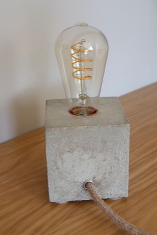 Lampka betonową - hand made