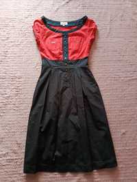 Sukienka czarno-czerwona Simple r. 34