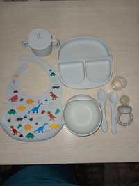 Набор силиконовой посуды для малышей