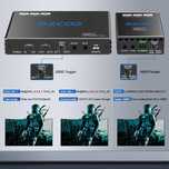Ezcoo EZ-EXSP12 HDMI Splitter 1x2 4K 60Hz 1080P 120Hz PS5 4:4 4K 1080