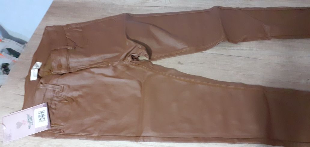 Spodnie woskowane camel xl