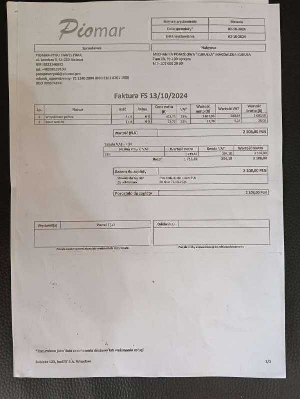 Wtryskiwacze Deldhi EJBR 03801D 2,0HDI PO regeneracji z wydrukami