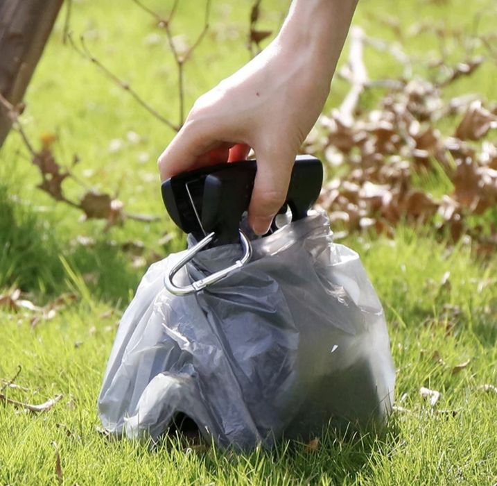 Складаний совок-щипці для прибирання екскрементів тварин