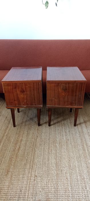 2x Szafka nocna nakastlik PRL stolik vintage modern loft Gliwickie ZPT