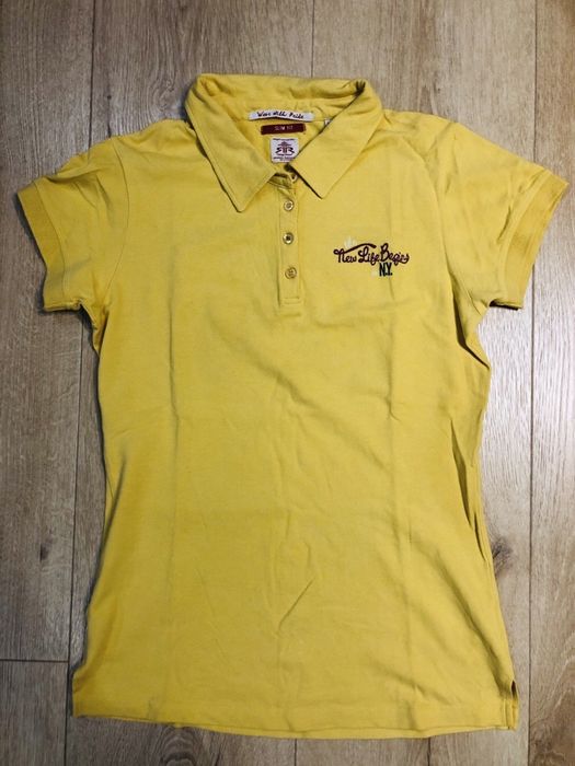 Retro koszulka t shirt polowka zolta warto!
