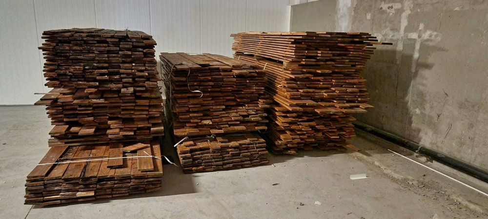 nowe nieużywane, sezonowane deski heblowane, impregnowane, modrzew