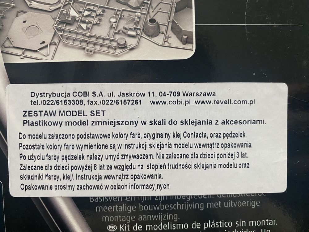 Model „Lądownik ksiezycowy” (zestaw z pędzielkiem, farbami, klejem)