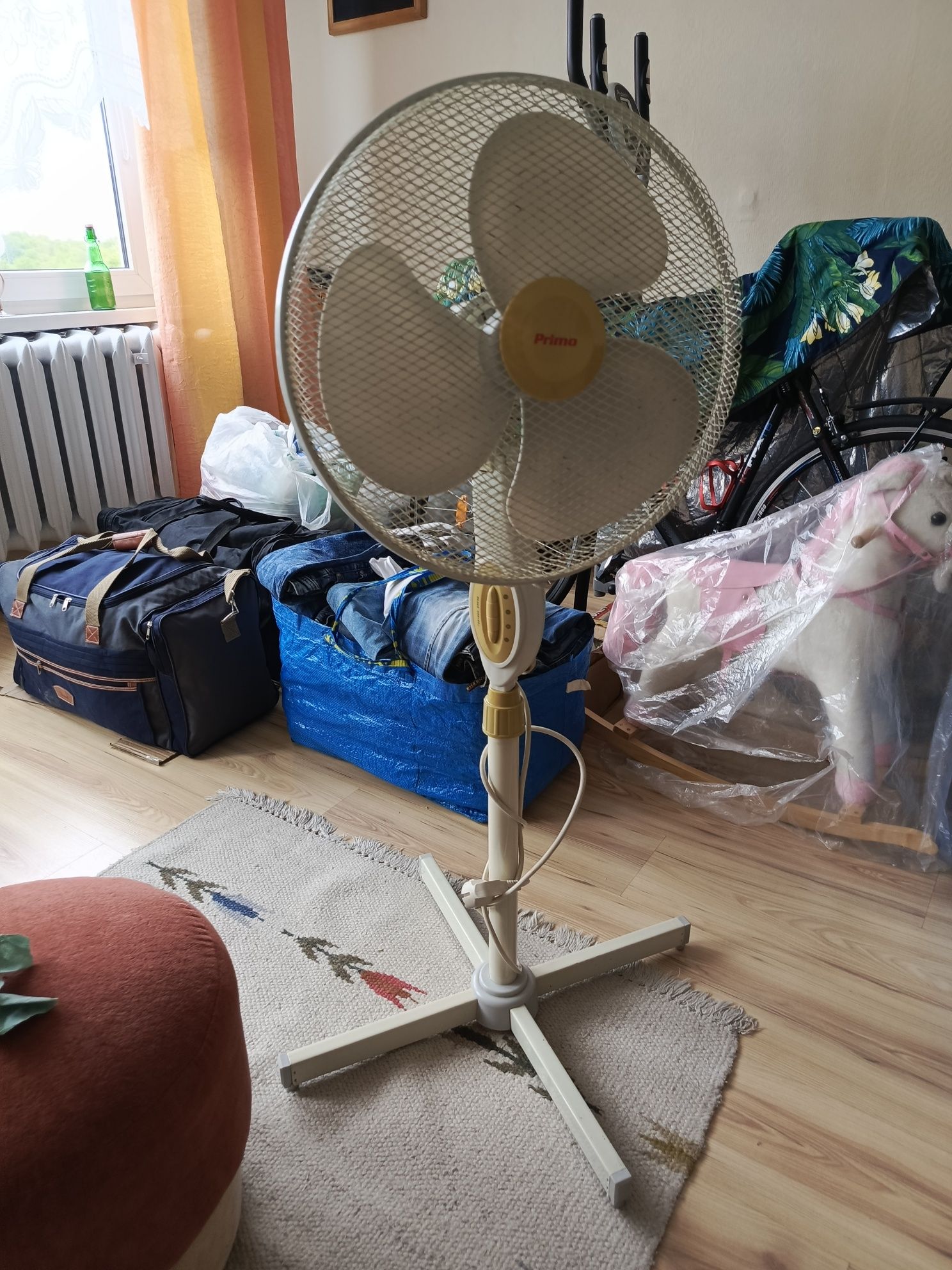 PRIMO-duży markowy solidny wentylator podłogowy. Wysokość 140 cm