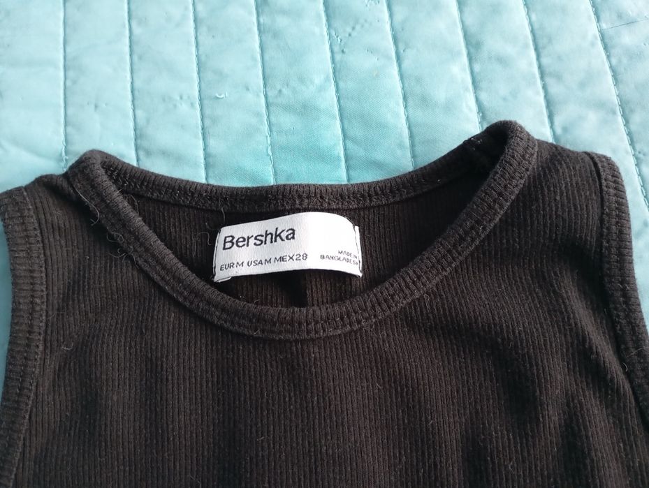 Top canelado Bershka