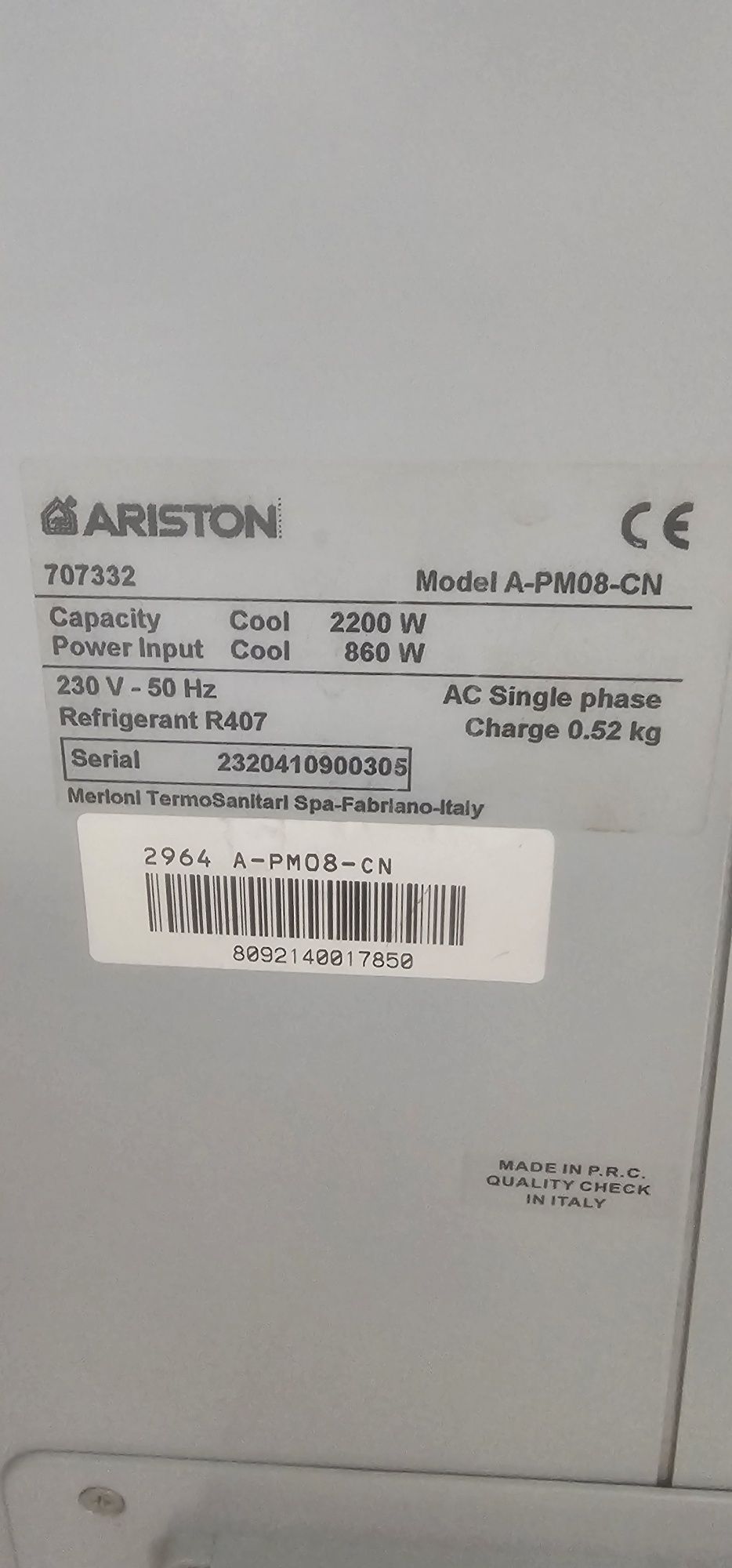 Ar condicionado portatil Ariston