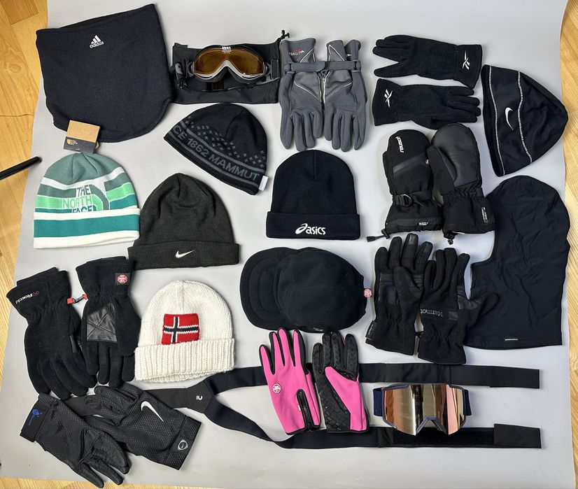 Шапки рукавиці лижні маски відомих брендів Nike asics mammut salewa