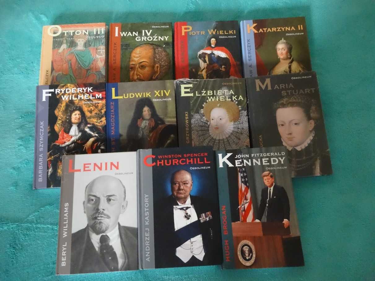 Ossolineum Biografie_Fryderyk Wilhelm,Piotr I,Kennedy.etc._NOWE Twarde