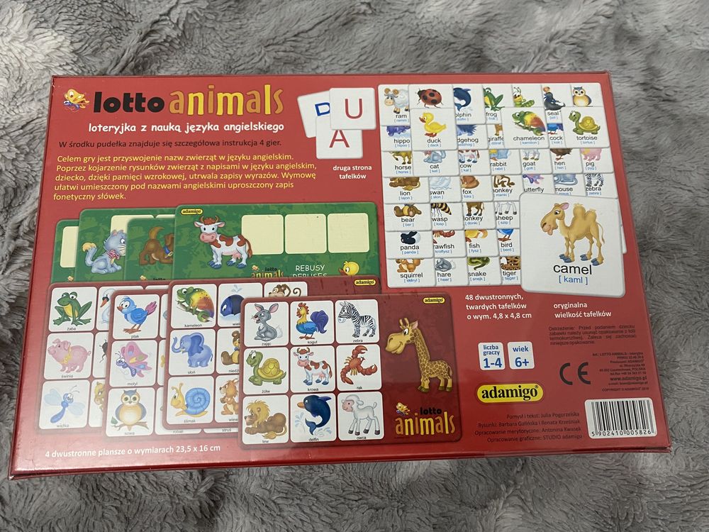 Lotto animals loteryjka adamigo