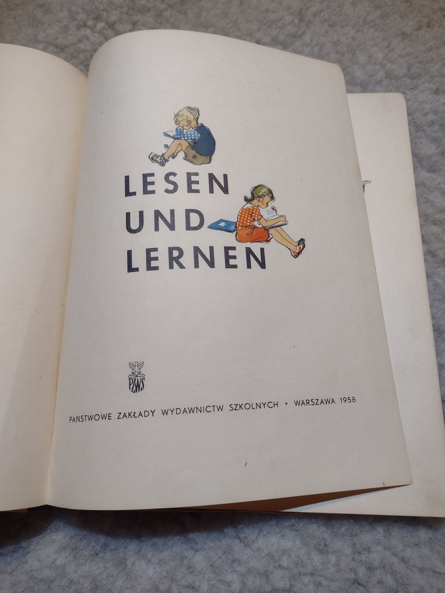 Antyk staroć, Elementarz j. niemieckiego polskie wydanie Lesen Und Ler