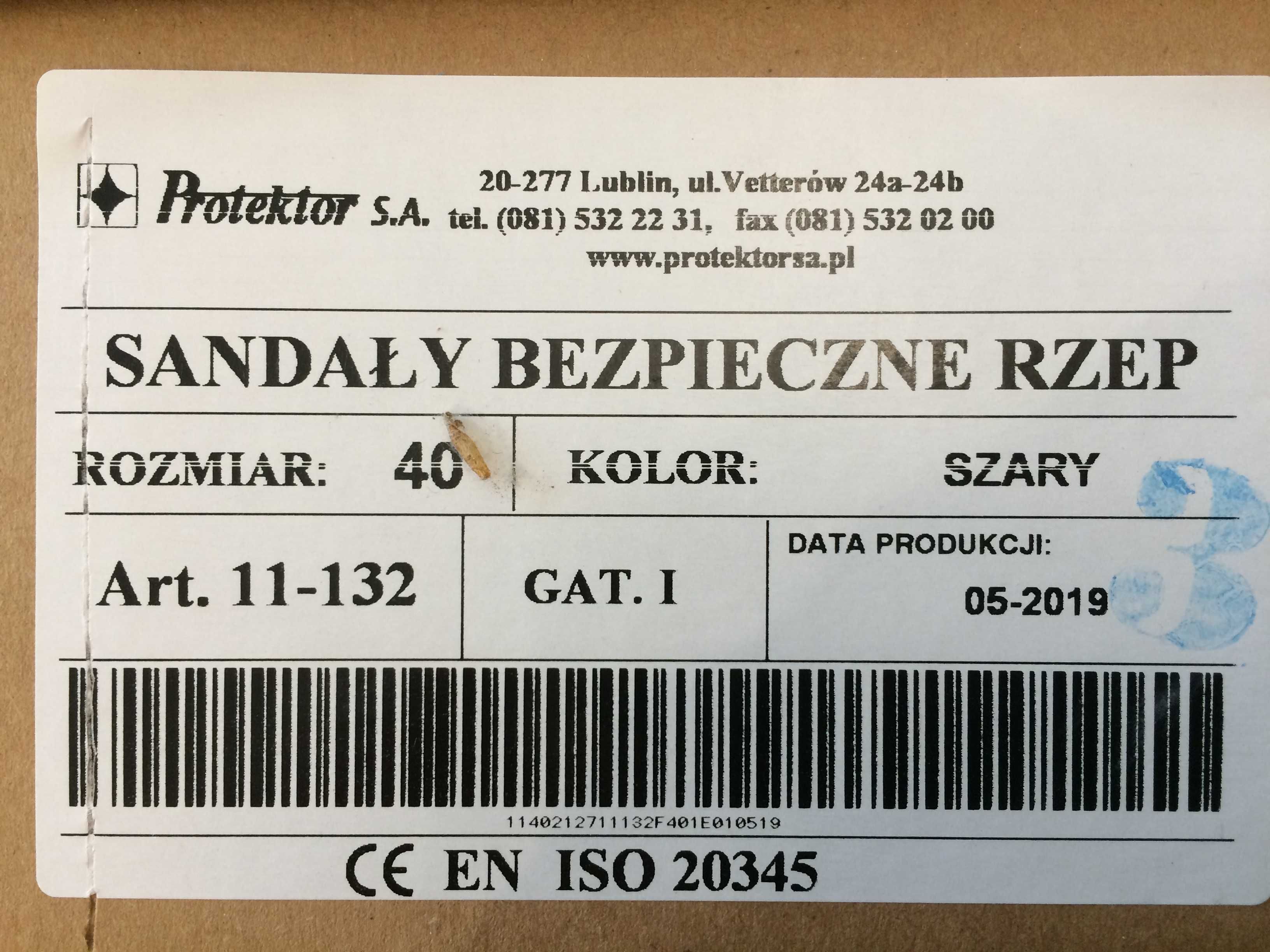 Sandały robocze Protektor nowe buty robocze roz 40 wysyłka