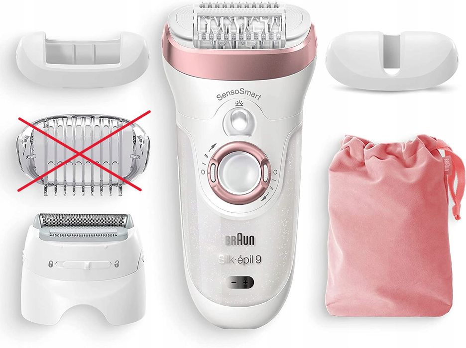 uszkodzony depilator braun silk-épil 9 dla kobiet